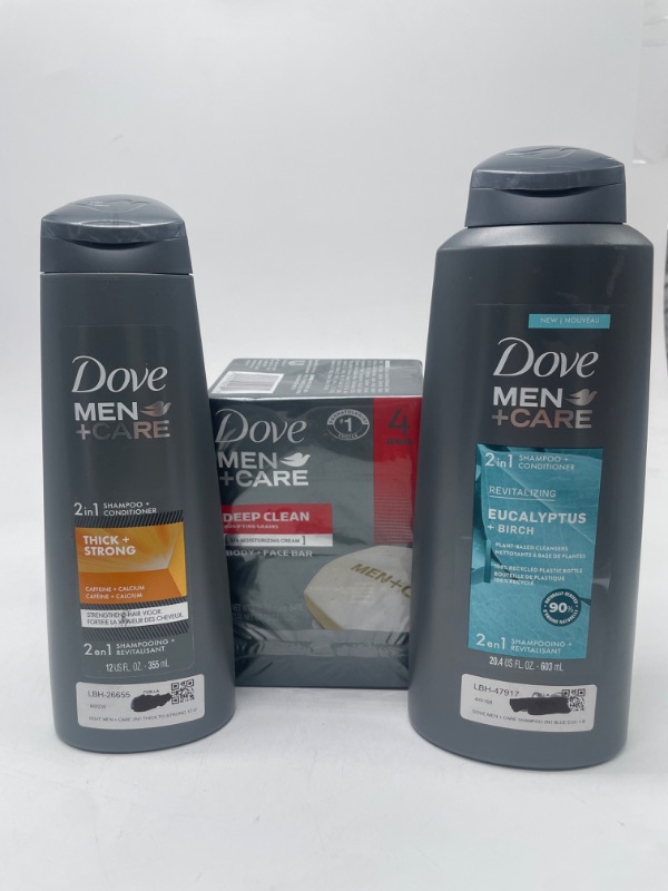 Photo 1 of Dove Men 3 pack Misc Soap /shampoo & body soap bundle