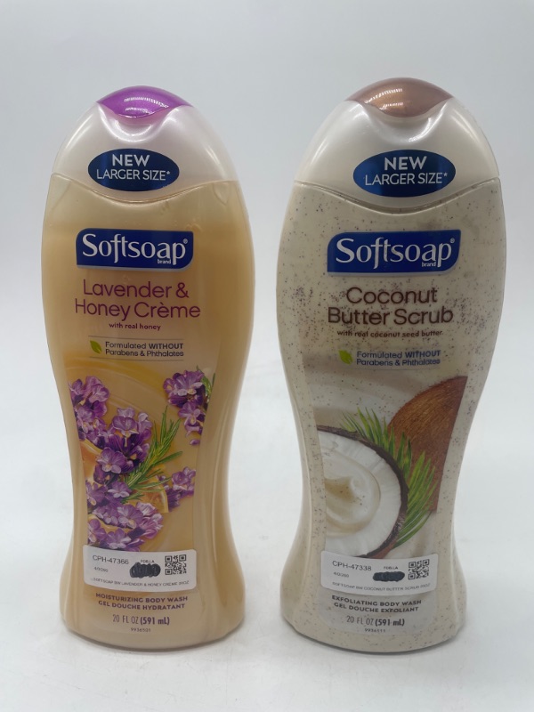Photo 1 of Soft-soap Lavender honey cream & Coconut Butter Scrub Body Wash 20 FL OZ
