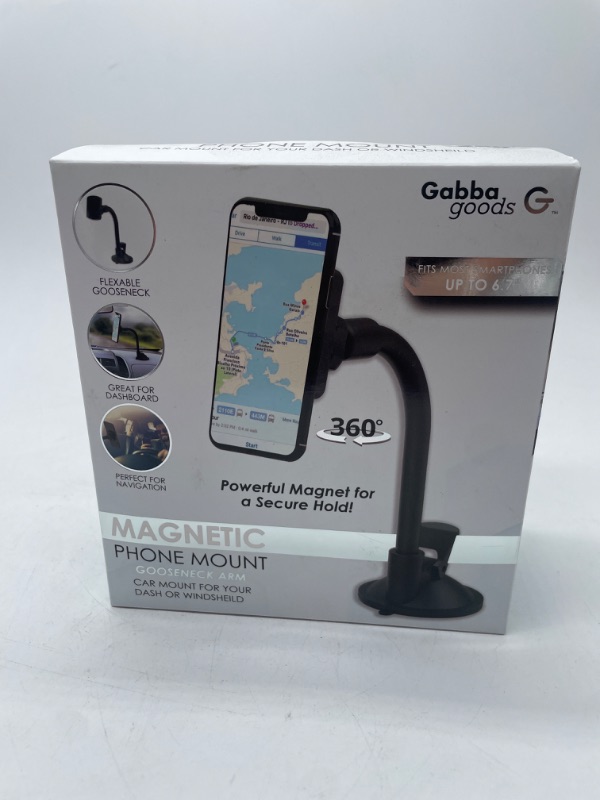Photo 2 of Gabba magnetic phone mount gooseneck arm fits phones up to 6.7"