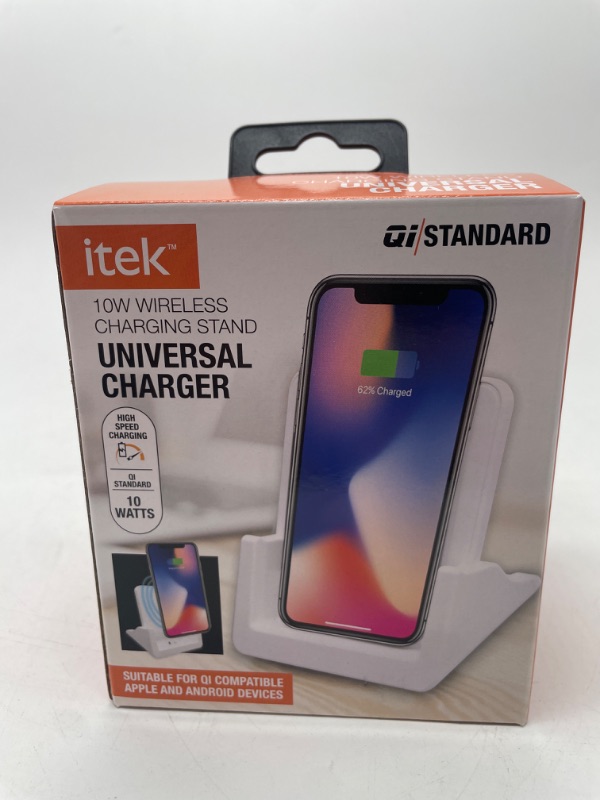 Photo 2 of Itek Wireless Charging Stand - White 
