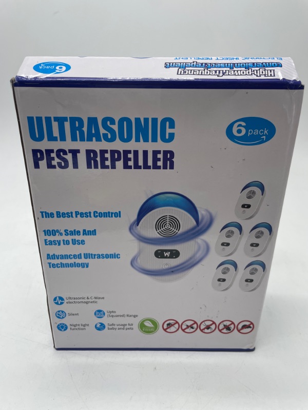Photo 2 of Ultrasonic Pest Repeller 6 Packs, Indoor Pest Control, Ultrasonic Pest Repellent, Indoor Pest Control for Home,Kitchen, Office, Warehouse, Hotel
