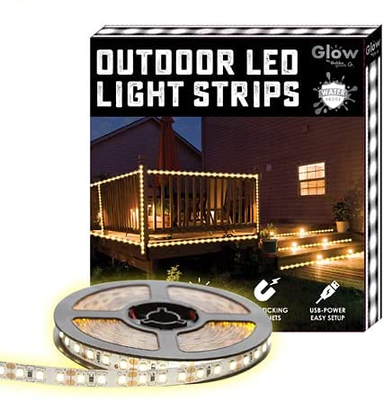 Photo 1 of GABBAGOODS OUTDOOR/INDOOR WEATHER PROOF 10 FOOT LED LIGHT STRIP WHITE LIGHT  ECO FRIENDLY PVC PLUG INTO USB PORT NEW 