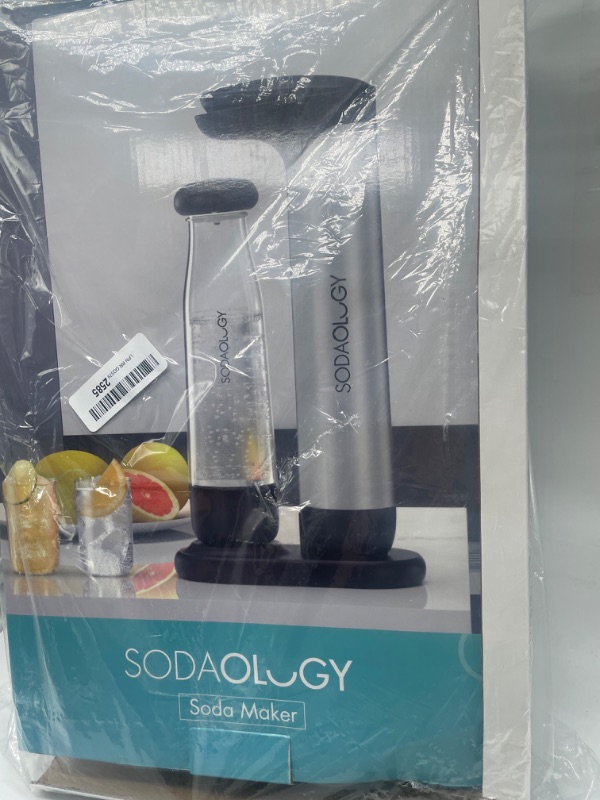 Photo 3 of Sodaology Sparkling Water Maker with Two 1L BPA-Free Reusable Carbonating Bottles (CO2 Cylinder Not Included)
