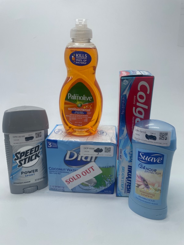 Photo 1 of Miscellaneous Soap Deoderant & Toothpaste Bundle 