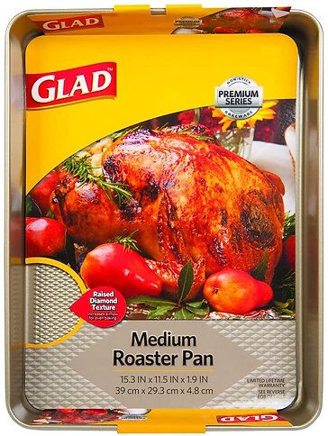 Photo 2 of Glad Premium Gold Roasting Pan 15.3 x 11.5 x 1.9 inches.