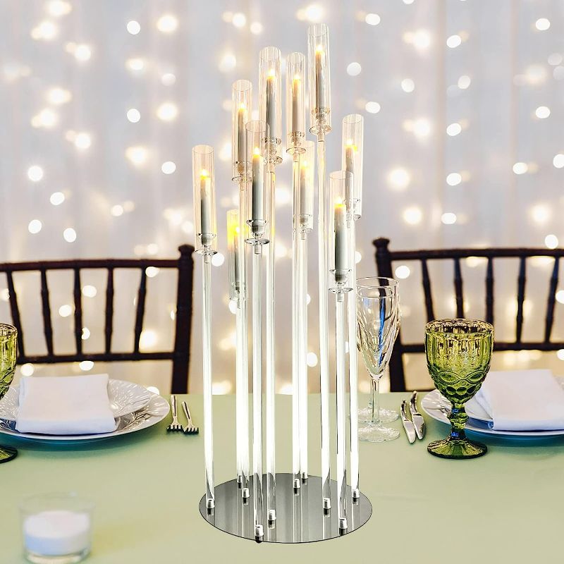 Photo 1 of Clear Acrylic Floor Candle Holders