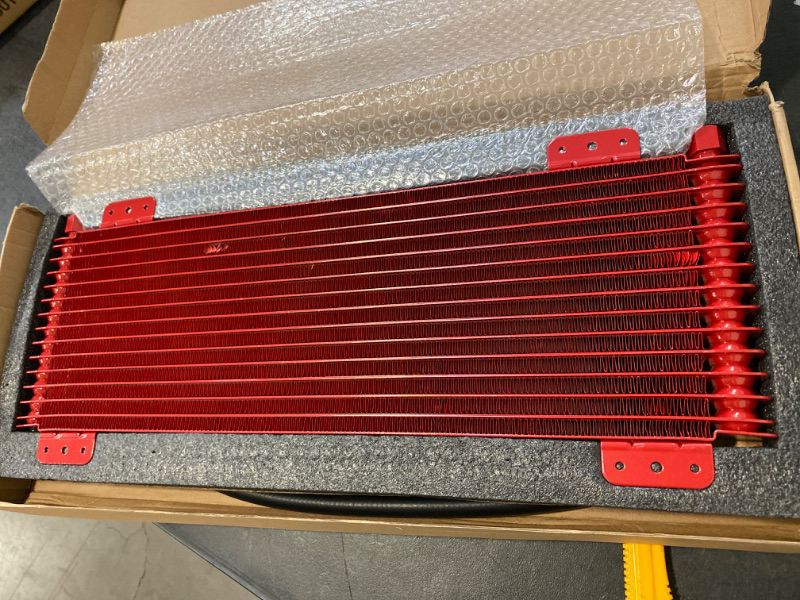 Photo 2 of Low Pressure Drop Trans Cooler  Transmission Oil Cooler Kit Compatible with Heavy Duty Max including Mounting Hardware, Towing Applications and Advanced Cooling Protection
