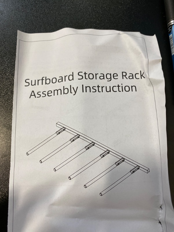 Photo 2 of Neorexon Surfboard Rack Vertical 6 Arms/4 Arms, Surfboard Rack for Wall with Rubber Mat, Vertical Paddle Board Storage Mount System at Home and Garage
