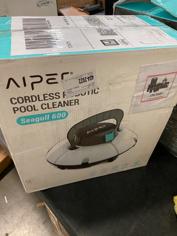 Photo 3 of Renewed AIPER SMART Compatible with AIPER, Cordless Automatic Pool Cleaner, Dual Motors, Lightweight, Auto-Dock Robotic Pool Cleaner, Ideal for Above Ground Flat Pool up to 538 Sq.Ft
