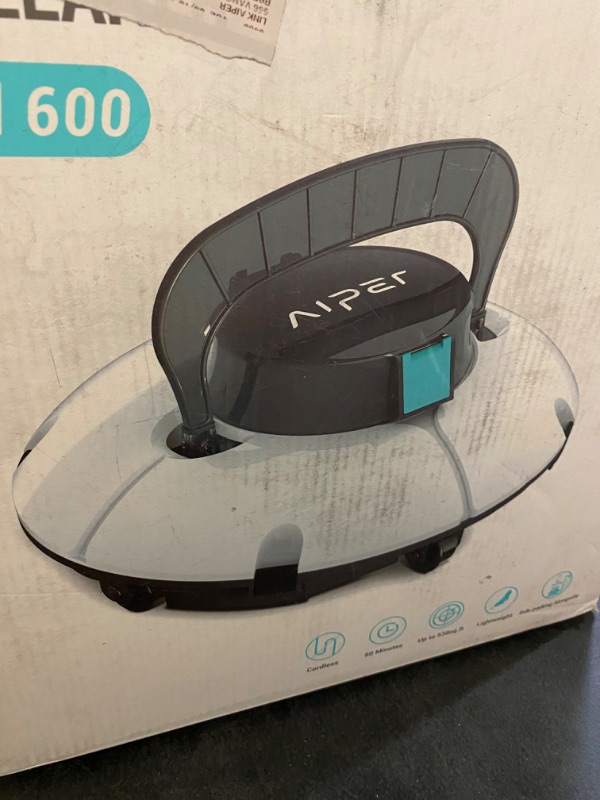 Photo 2 of Renewed AIPER SMART Compatible with AIPER, Cordless Automatic Pool Cleaner, Dual Motors, Lightweight, Auto-Dock Robotic Pool Cleaner, Ideal for Above Ground Flat Pool up to 538 Sq.Ft
