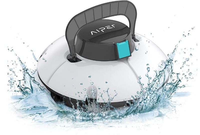 Photo 1 of Does Not Turn On, Parts Only. Renewed AIPER SMART Compatible with AIPER, Cordless Automatic Pool Cleaner, Dual Motors, Lightweight, Auto-Dock Robotic Pool Cleaner, Ideal for Above Ground Flat Pool up to 538 Sq.Ft
