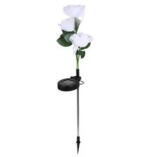 Photo 1 of Outdoor Rose Flower Solar Light Garden Decor Yard Decorative LED Light Ornament
