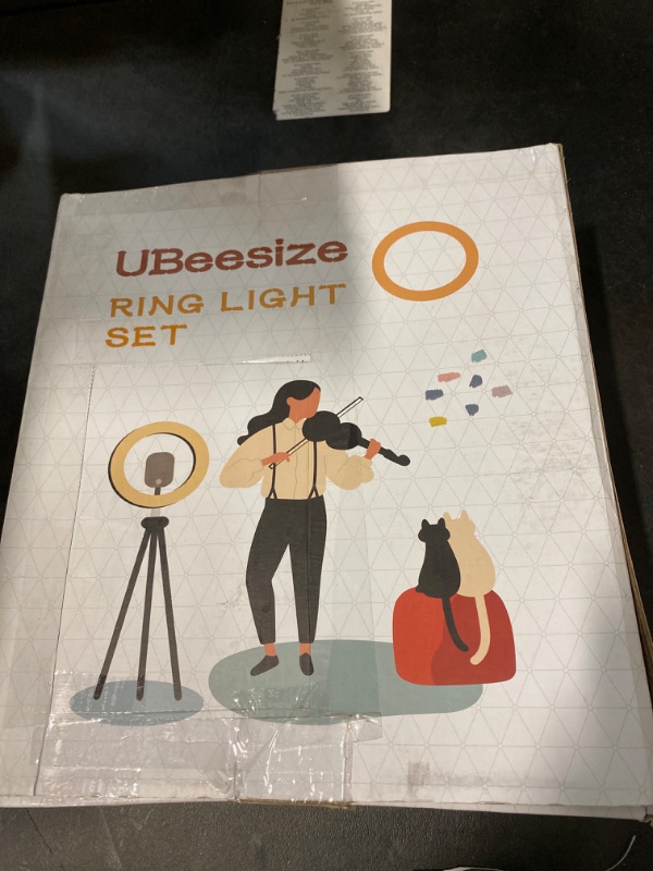 Photo 3 of UBeesize 12" Ring Light with Tripod Stand and Phone Holder, RGB Ring Light with 67" Stand, 10 Dimming Levels,15 Color LED Ring Lights for Phone,Live Stream,Make Up,YouTube,TikTok

