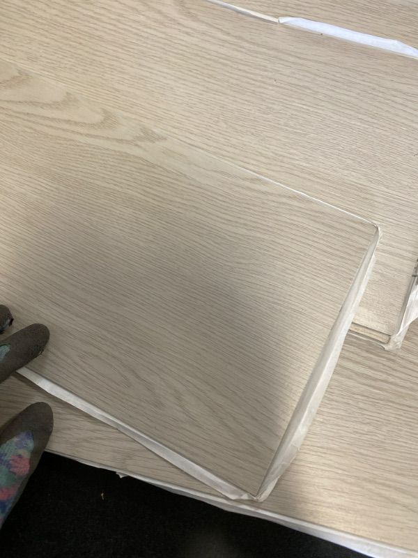 Photo 2 of Art3d Peel and Stick Floor Tile Vinyl Wood Plank 34-Pack 54 Sq.Ft, Aspen Yellow, Rigid Surface Hard Core Easy DIY Self-Adhesive Flooring NEW 