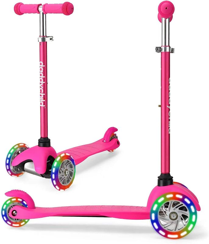 Photo 1 of 3 Wheel Scooters for Kids, Kick Scooter for Toddlers 3-8 Years Old, Boys and Girls Scooter with Light Up Wheels, Mini Scooter for Children
