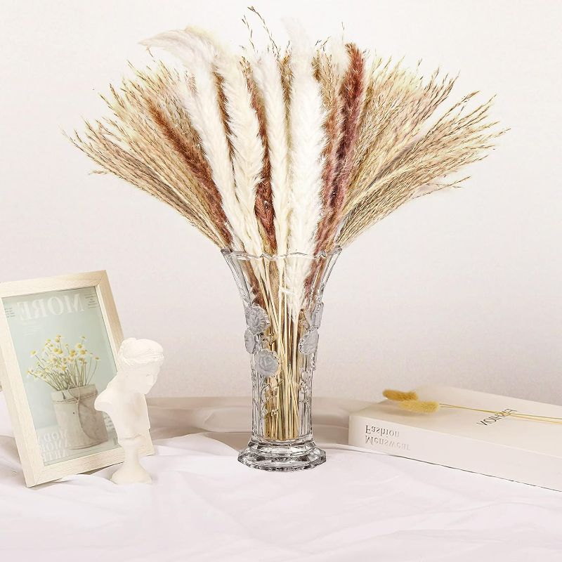 Photo 2 of eletecpro 12x12 Picture Frames, 17 inch 60pcs Dried Pampas Grass