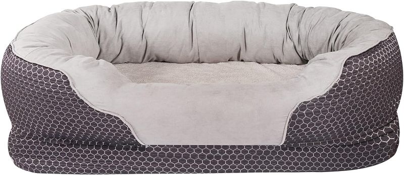 Photo 1 of Pet Deluxe Orthopedic Dog Bed, Bolster Dog Beds for Large Dogs with Removable Washable Cover