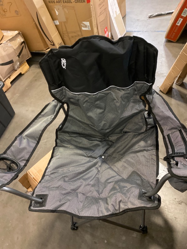 Photo 2 of Coleman Portable Camping Chair with 4-Can Cooler, Fully Cushioned Seat and Back with Side Pocket and Cup Holder, Carry Bag Included, Collapsible Chair for Camping, Tailgates, Beach, and Sports
