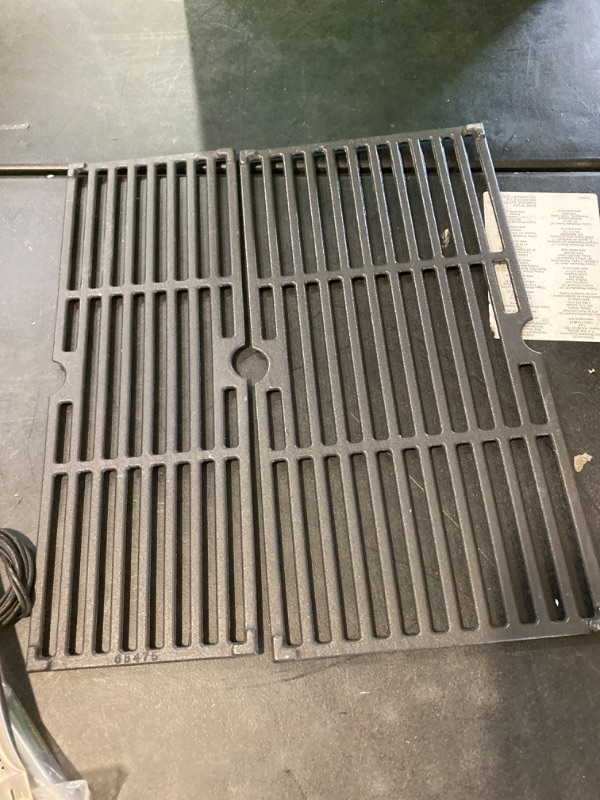 Photo 4 of Cast Iron Grill Grates and Stainless Steel Grill Part Kit for Charbroil Performance 6 Burner Grills 463276517 463238218 463276617 463238218, Heat Plates, Burners, Adjustable Crossover Tube, Ignition
