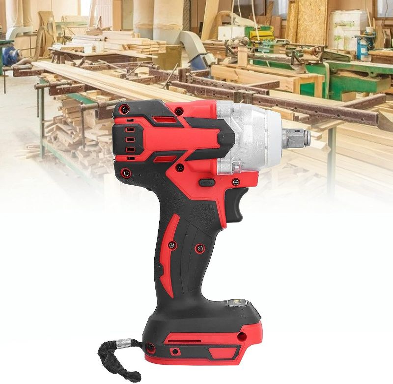 Photo 1 of Domqga Impact Wrench Electric Brushless Cordless Driver 1/2in Chuck 18V Tool For Maintenance,Impact Wrench Tool,Impact Driver Wrench
