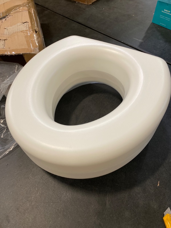 Photo 2 of Raised Toilet Seat, Raised Toilet Seat Without Lid, Simple Elevated Handicap Toilet Seat, Toilet Seat Riser for Elderly
