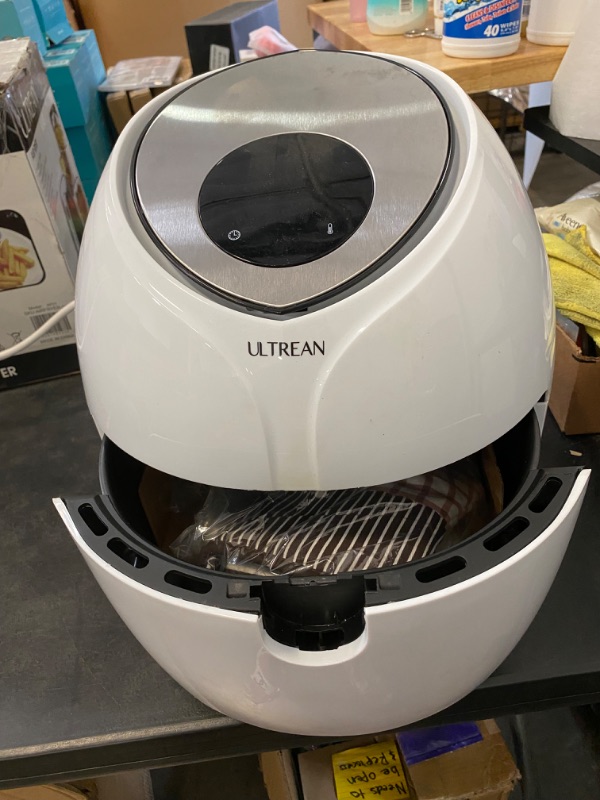 Photo 2 of Ultrean Large Air Fryer 8.5 Quart, Electric Hot Airfryer XL Oven Oilless Cooker with 7 Presets, LCD Digital Touch Screen and Nonstick Detachable Basket, ETL/UL Certified,18 Month Warranty,1700W (White)