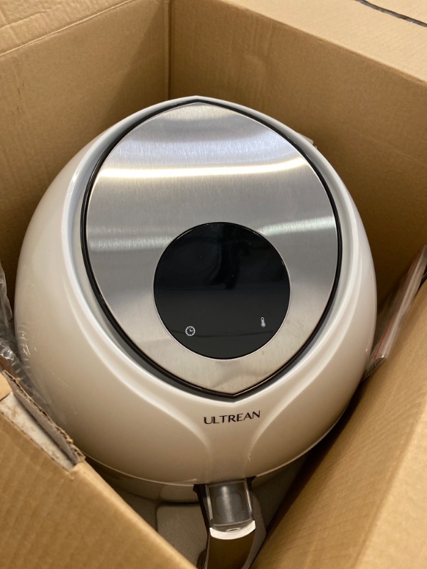 Photo 2 of Ultrean Large Air Fryer 8.5 Quart, Electric Hot Airfryer XL Oven Oilless Cooker with 7 Presets, LCD Digital Touch Screen and Nonstick Detachable Basket, ETL/UL Certified,18 Month Warranty,1700W (White)