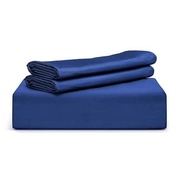 Photo 1 of  100% Pure Bamboo Twin Set  Silk Feel, Cooling, Anti-Static (Navy Blue)