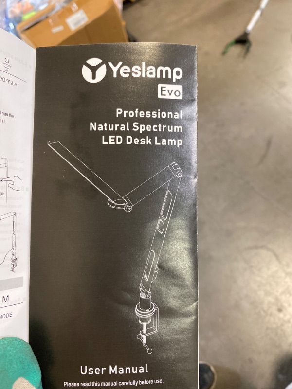 Photo 2 of Yeslamp Evo Natural Spectrum LED Desk Lamp, Professional Grade Adjustable Table Light with 6 Axis Swing Arm, Video Conference Lighting, Architect Desk Lamp for Painting, Reading, Home Office
