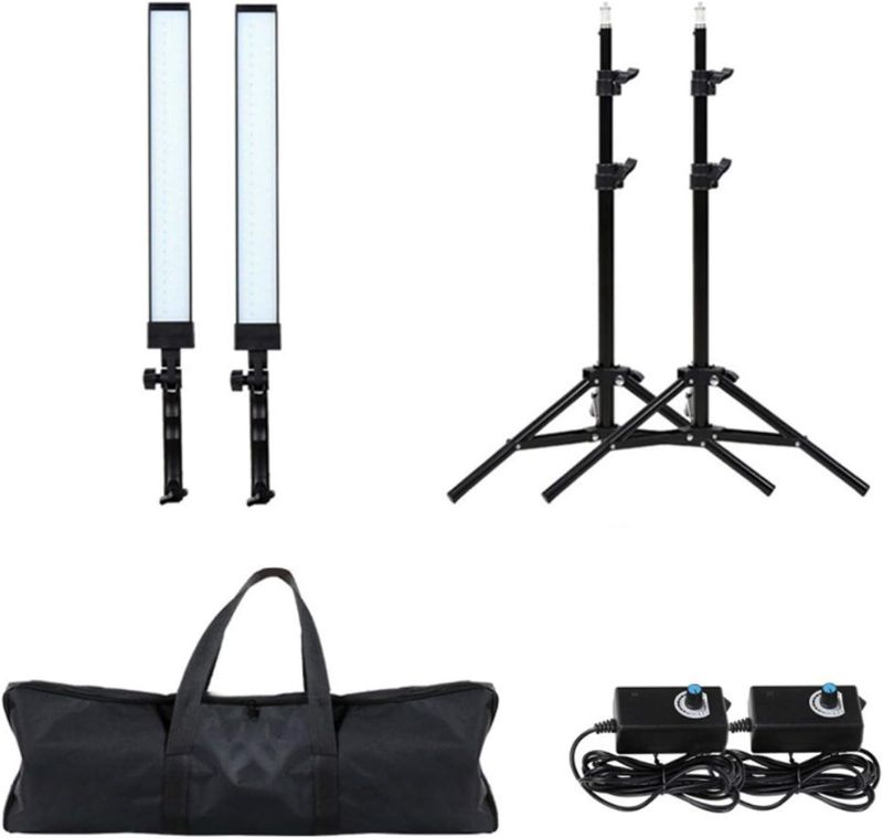 Photo 1 of GIJUANRING Photography Lighting LED Studio Light 5600K Dimmable Photo Studio Video Light Kit with Tripod Stand for Portrait Video and Shooting
