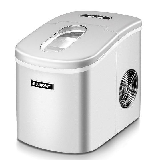 Photo 1 of Euhomy Ice Maker Countertop, (Silver)
