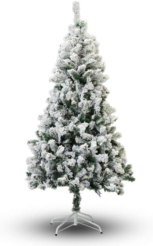 Photo 1 of 2 FT Perfect Holiday Christmas Tree,Flocked Snow (Battery Operated) 
