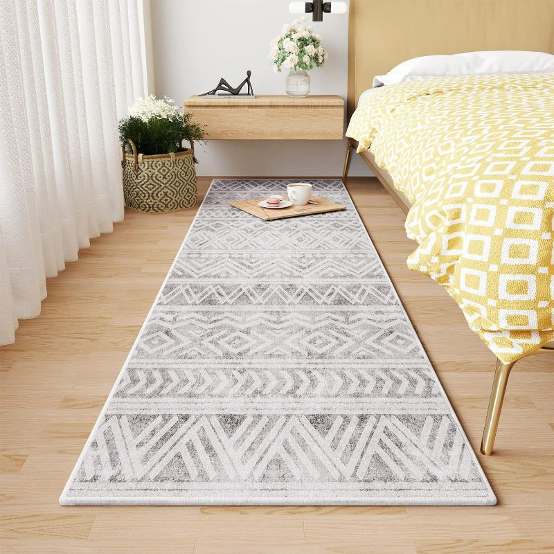 Photo 1 of Boho Area Rug 2x8 Feet Runner Modern Area Rug Neutral Carpet for Bedroom Decor, Livingroom Decoration Ideas, Play Room
