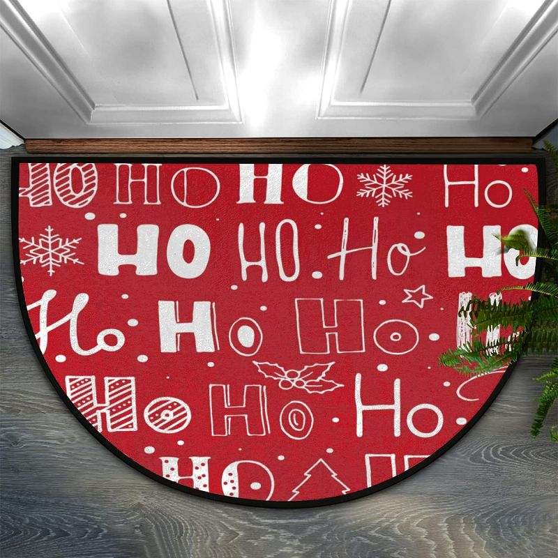 Photo 1 of Outdoor Half Round Door Mat Ho Christmas