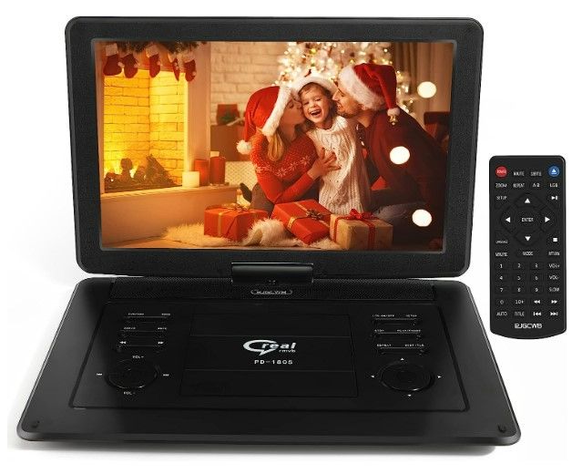 Photo 1 of PJGCWB 17.9" Portable DVD Player with 15.6" Large HD Screen,6 Hours Rechargeable Battery,Support CD/DVD/SD Card/USB,High Volume Speaker[Not Support Blu-Ray]