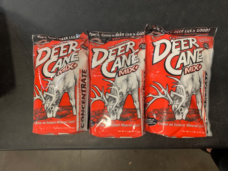 Photo 2 of EVOLVED HABITATS Deer Cane Apple Powder Mix 5 lb Deer Mineral Attractant - Fast & Easy to Use All Year-Round Concentrated Mineral Food Supplement for Deer 3 Pack