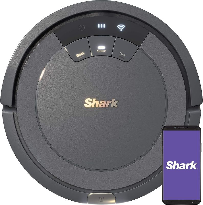 Photo 1 of Shark AV753 ION Robot Vacuum, Tri-Brush System, Wifi Connected, 120 Min Runtime, Works with Alexa, Multi Surface Cleaning, Grey
