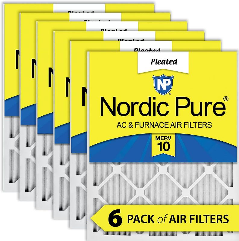 Photo 1 of Nordic Pure 20x30x1 MERV 10 Pleated AC Furnace Air Filters 6 Pack NEW 
