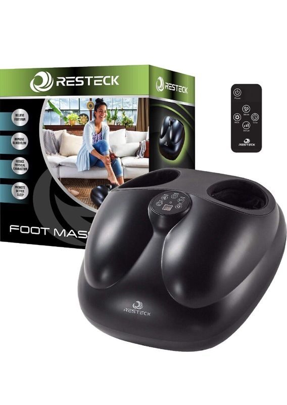 Photo 1 of RESTECK™ Shiatsu Foot Massager Machine with Heat Remote Control
