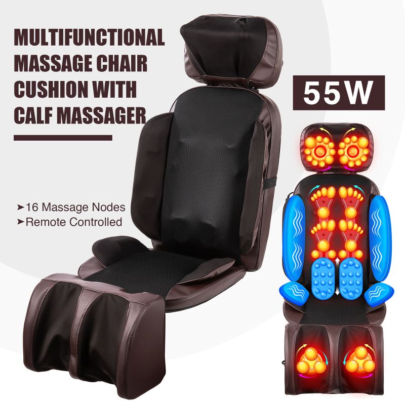 Photo 1 of Massage Chair Cushion Leg Massager Shiatsu Pad for Neck Back 16 Nodes