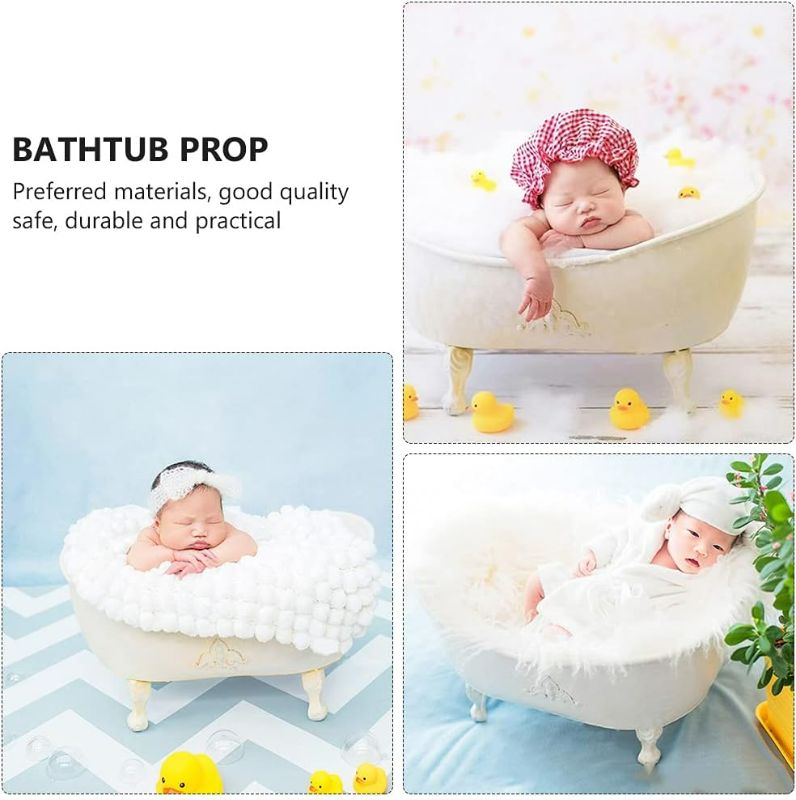 Photo 2 of Abaodam Bathtub Useful Newborn Photography Prop Photo Bathtub Decoration Party Favor Bath Tub
