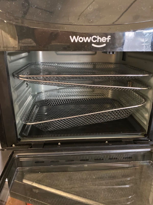 Photo 2 of WowChef Air Fryer Oven Large 20 Quart, 10-in-1 Digital Rotisserie Dehydrator Fryers Combo with Racks, XL Capacity Countertop Airfryer Toaster for Family, 9 Accessories with Cookbook, ETL Certified
