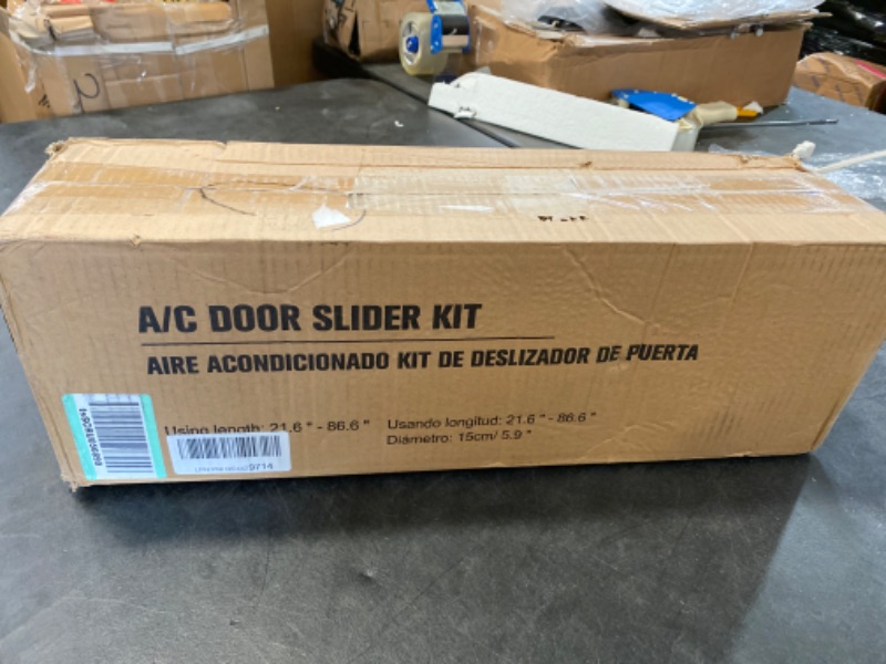 Photo 3 of KLOLKUTTA Sliding Door Air Conditioner Kit, Portable AC Sliding Glass Door Vent Kit Seal Plates with 5.9” Exhaust Hose Duck Coupler for A/C Replacement Doors Slide Set (Sliding Door Kit) NEW 