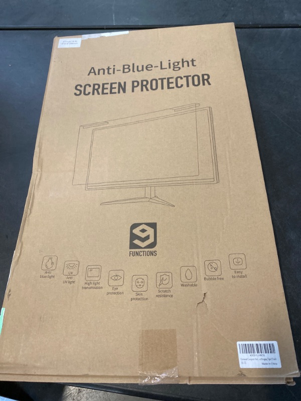 Photo 3 of ZYY Blue Screen Protector For Computer 23.6, 23.8, 24 Inch (DIAGONAL Excluded Frame), Anti UV Computer Screen Protector For Eyes Strain, Widescreen Blue Light Filter Computer Monitor Hanging Type (W 21 9/16 x H 12 5/8) For Desktop PC
