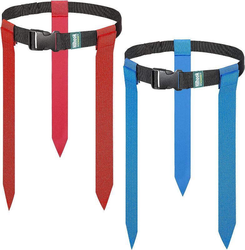 Photo 1 of Hilhook Flag Football Belts, 10 Player Adjustable Flag Football Set with 30 Flags for Youth and Adults Training Equipment
