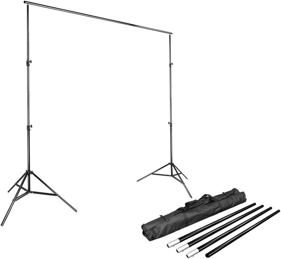 Photo 1 of LimoStudio Large & Heavy Duty Sturdy Backdrop Stand for Background Screen, Extra Height Large Backdrop Support System with Carry Bag
