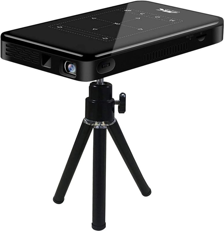 Photo 1 of Smart Mobile 4K Projector Mini Projector Wireless HD Video Projector with Tripod Support USB TF Card and Remote Control for Phone PC Laptop

