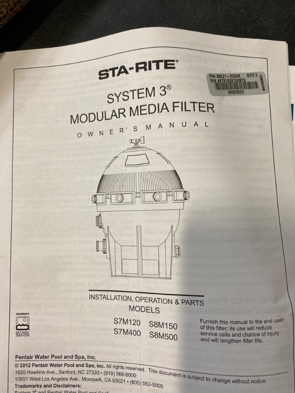 Photo 3 of Modular Media Filter 