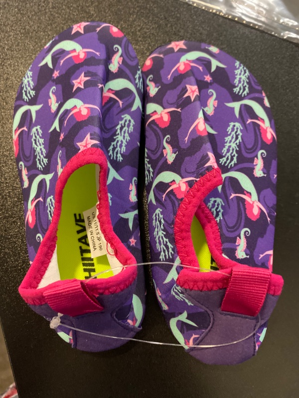 Photo 3 of HIITAVE Kids Water Shoes Non-Slip Beach Swim Barefoot Quick Dry Aqua Pool Socks for Boys & Girls Toddler (11/11.5)