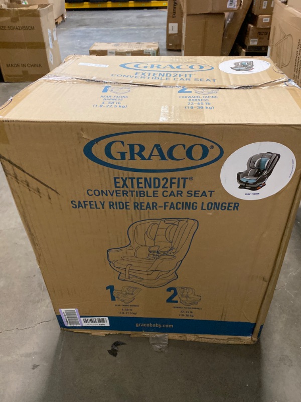 Photo 3 of Graco Extend2Fit Convertible Car Seat, Ride Rear Facing Longer with Extend2Fit, Spire 2-in-1 Spire